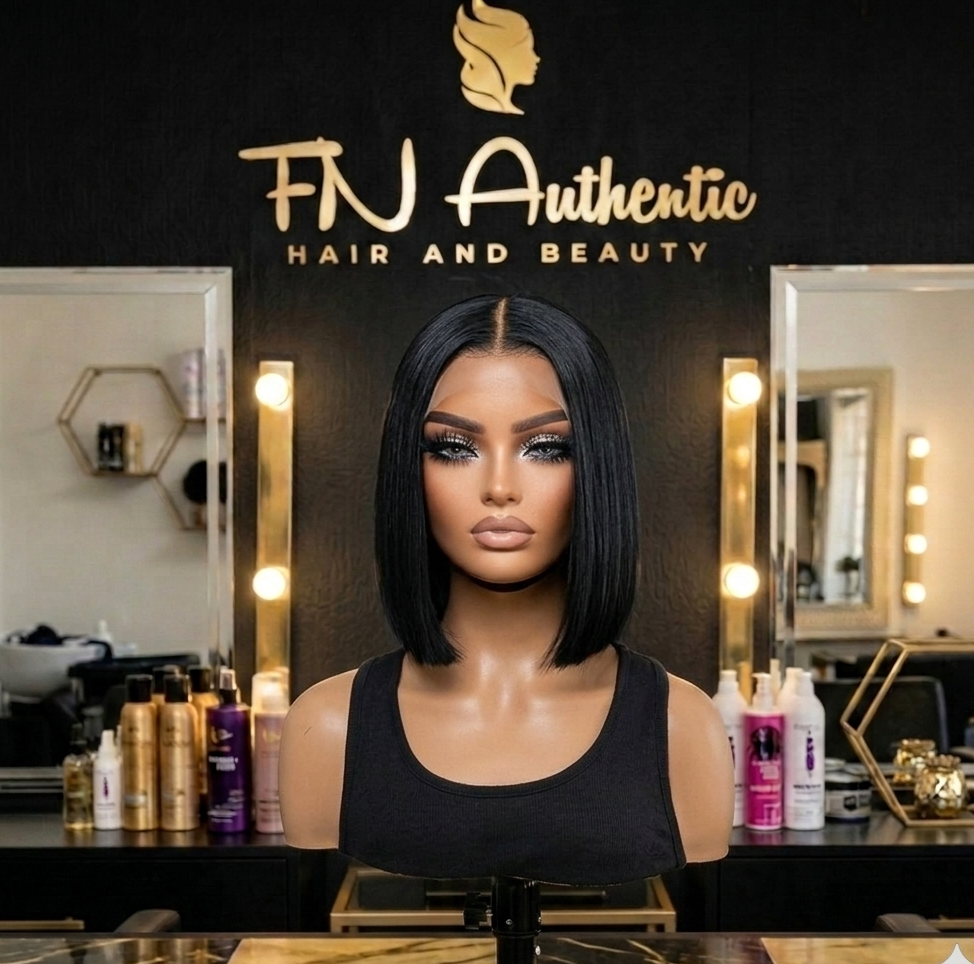 Super Double Drawn Donor 10" Bob 5x5HD Lace: Glue-less, premium quality hair for a flawless, natural look.