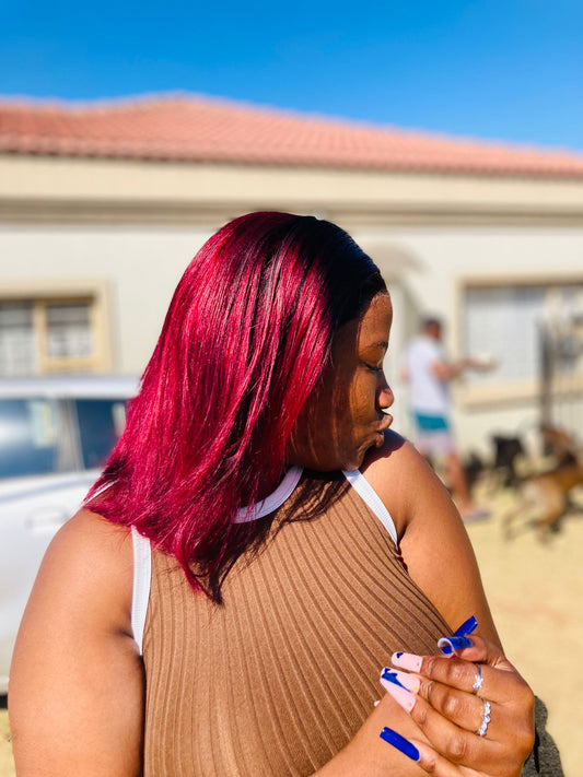 Best selling Maroon and black 12" 13x4