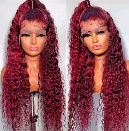 26" Maroon Deep wave 13x4