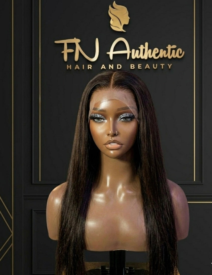Double Drawn 13x4 30" Virgin Hair – Ultra-Dense, Full-Ends, No Weft Shedding.