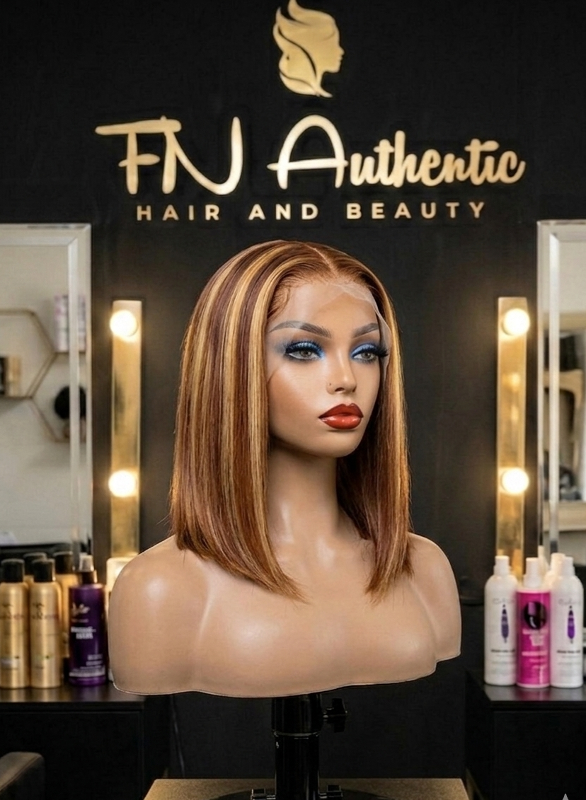 12-Inch Super Double Drawn Virgin Hair Bob (13x6) – Ultra-Thick, Good Quality, Ready-to-Wear/glueless
