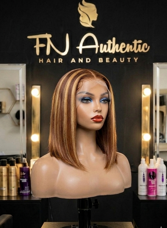 12-Inch Super Double Drawn Virgin Hair Bob (13x6) – Ultra-Thick, Good Quality, Ready-to-Wear/glueless