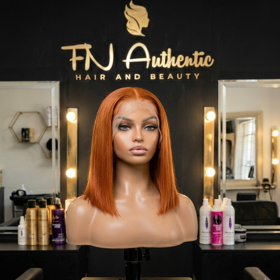 12-Inch Super Double Drawn Virgin Hair Bob (13x6) – Ultra-Thick, Good Quality, Ready-to-Wear/glueless