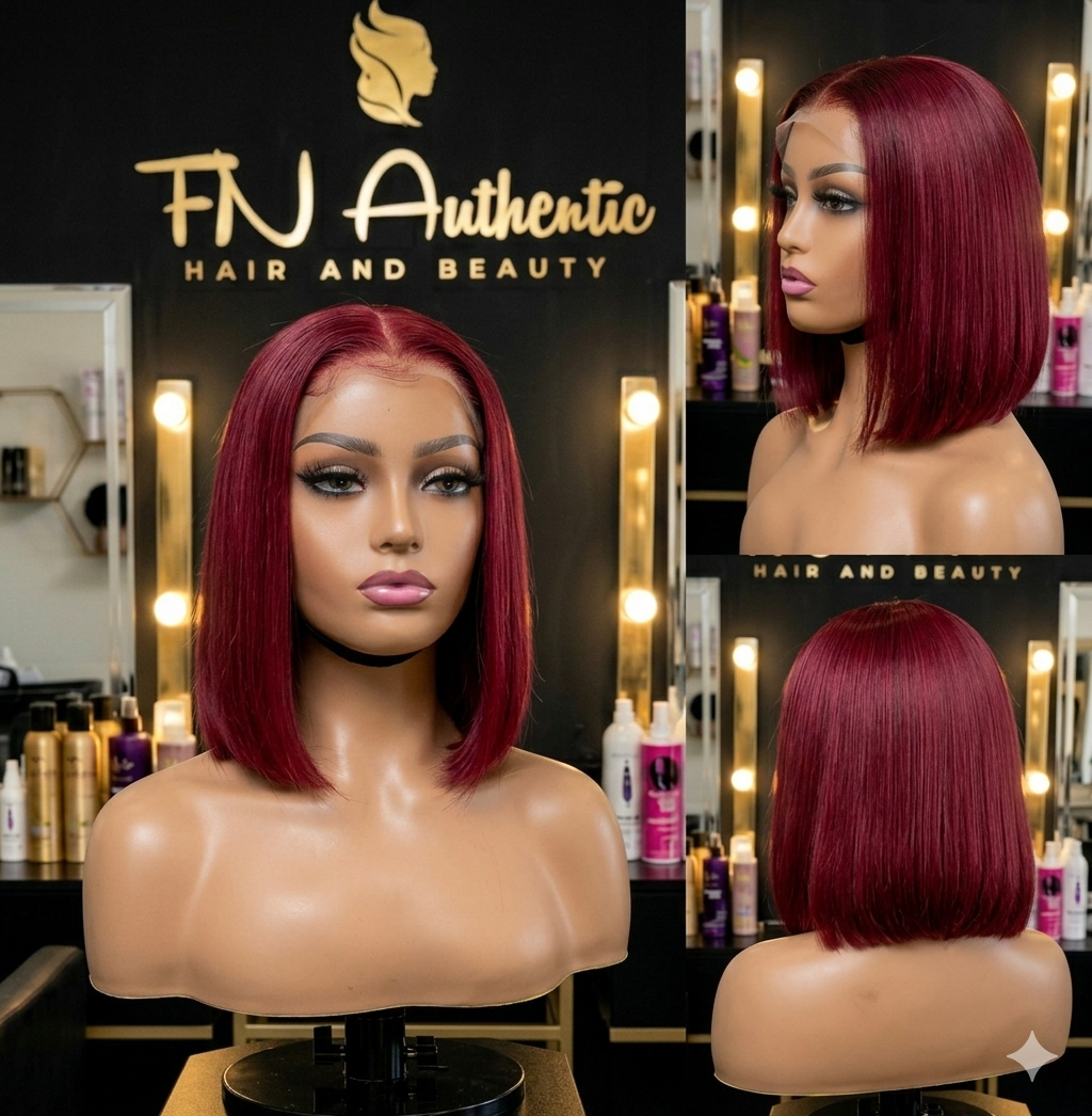 Double Drawn 10" Bob 13x4 Virgin hair color of your choice- Ultra-thick, full-tip density with seamless, natural flow from root to end.