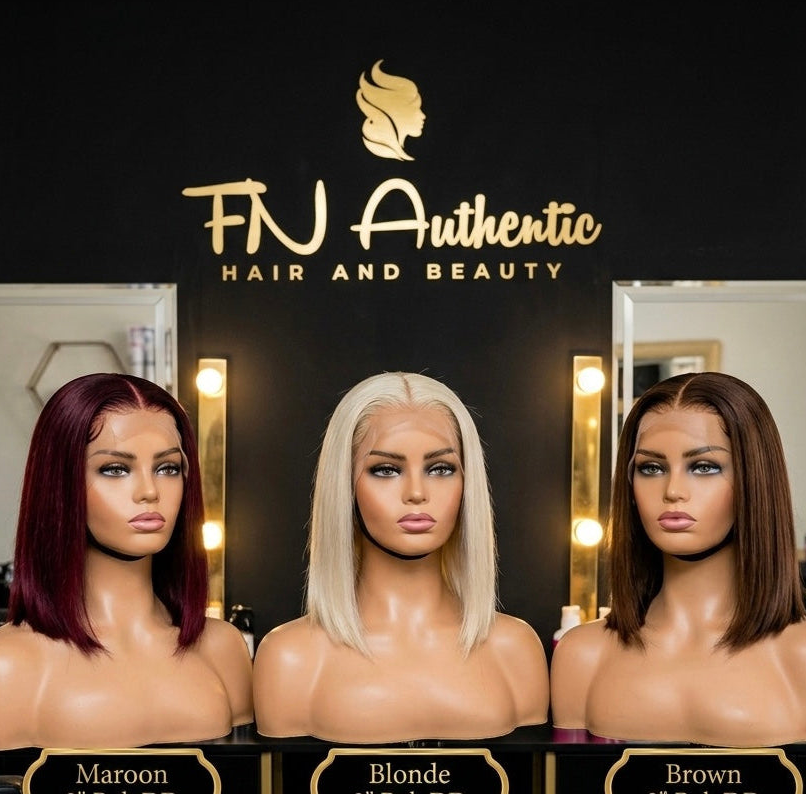 Double Drawn 10" Bob 13x4 Virgin hair color of your choice- Ultra-thick, full-tip density with seamless, natural flow from root to end.