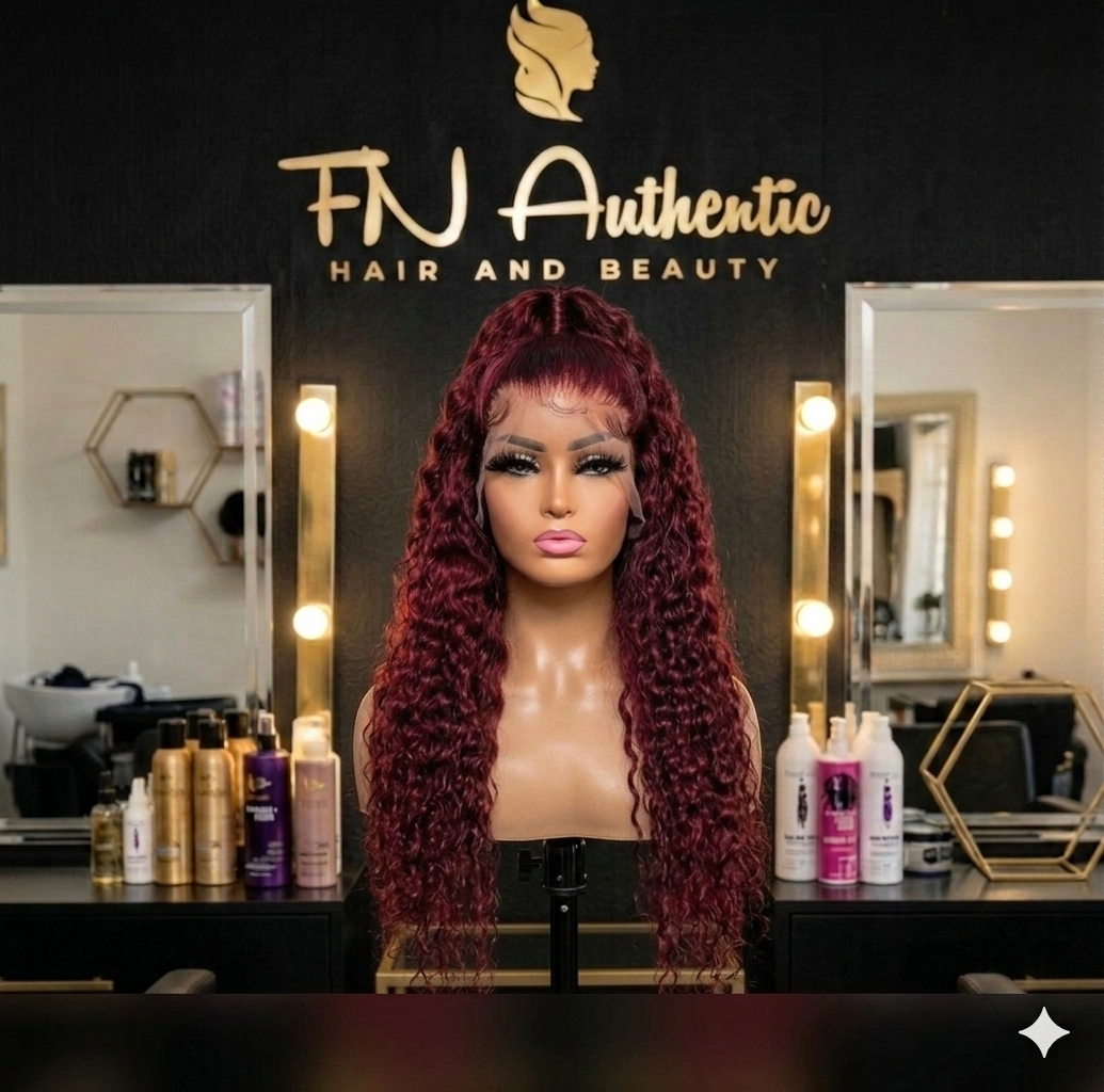 26" Maroon Deep wave 13x4
