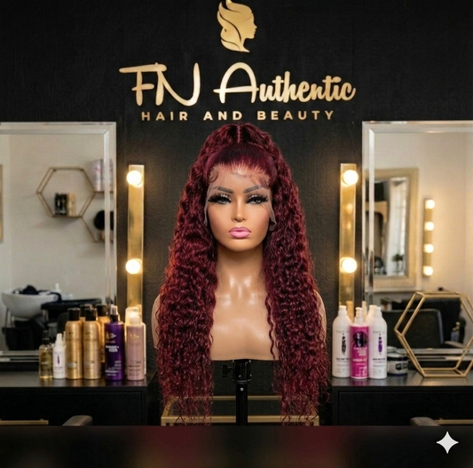 26" Maroon Deep wave 13x4