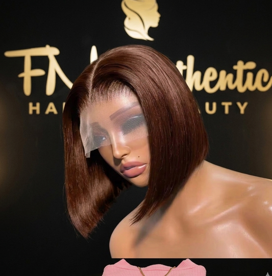 Double Drawn 10" Bob 13x4 virgin hair- Ultra thick