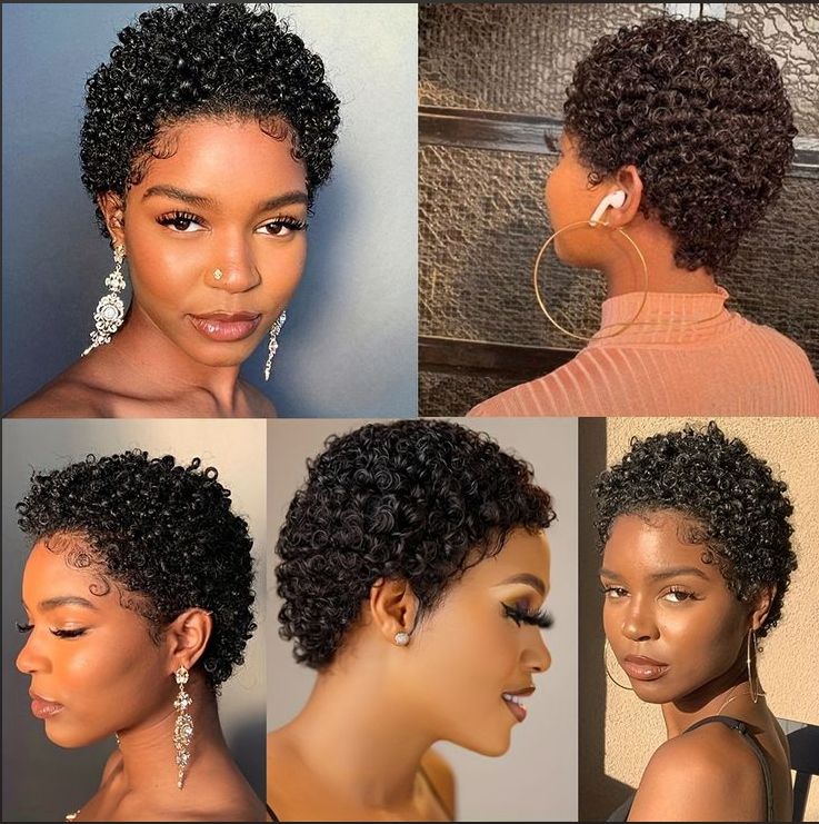Mini afro dry curls 13x4
