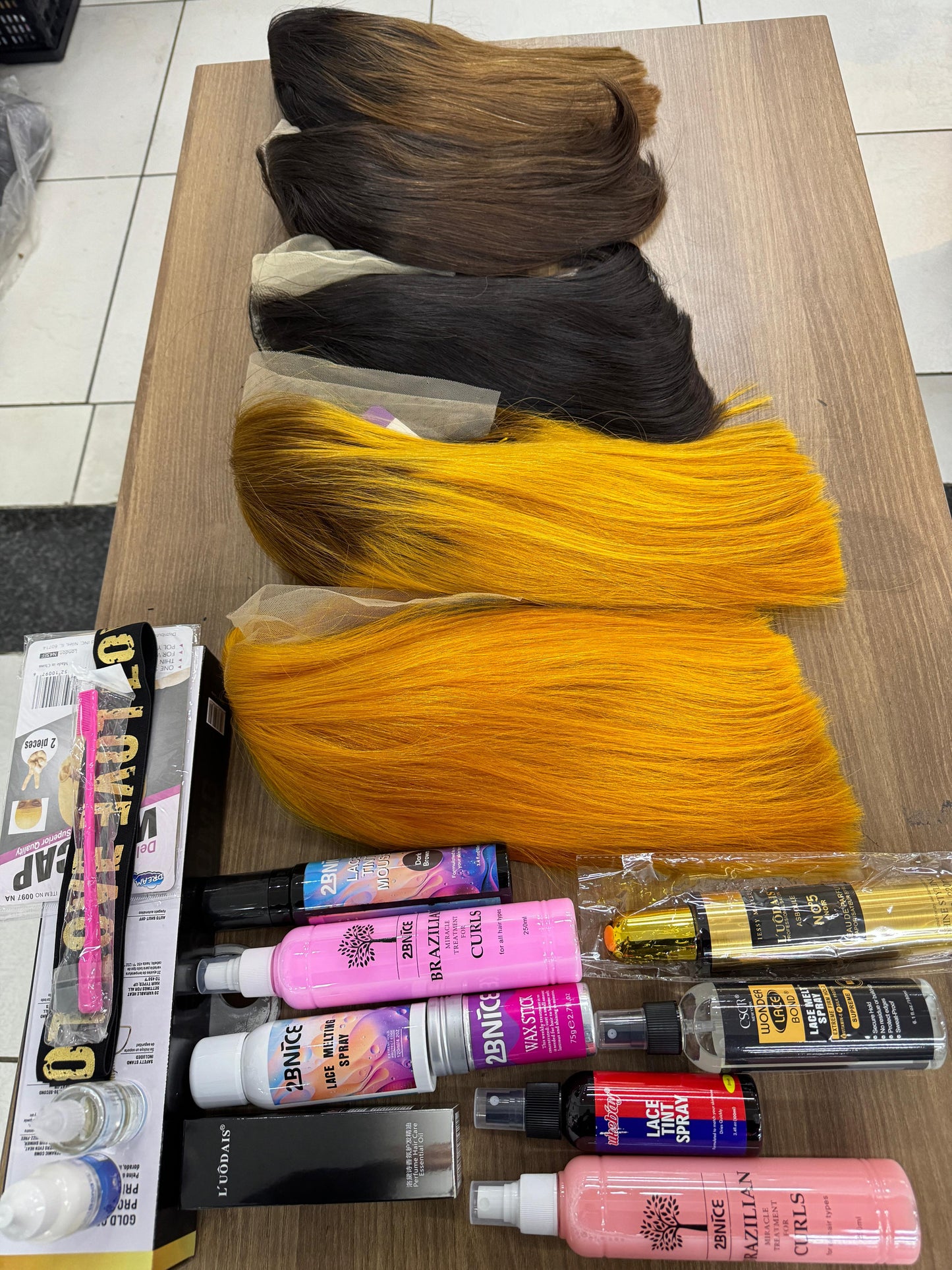Vietnam Double Drawn Straight Hair 14" 14x5 Free installation kit