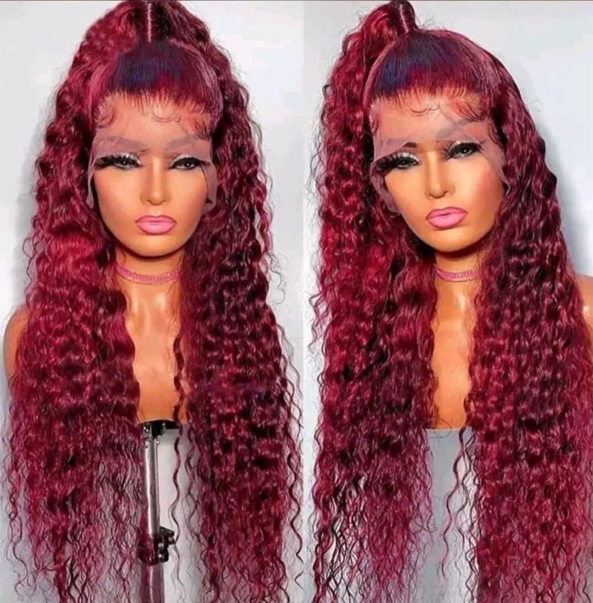 26" Maroon Deep wave 13x4